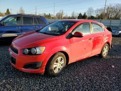 Chevrolet Sonic lt salvage cars for sale: 2014 Chevrolet Sonic LT