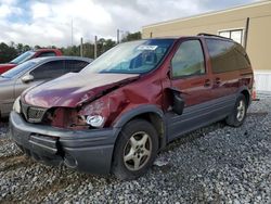 Pontiac Montana salvage cars for sale: 2002 Pontiac Montana