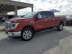 Salvage cars for sale from Copart West Palm Beach, FL: 2016 Nissan Titan XD SL