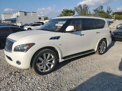 Salvage cars for sale at Opa Locka, FL auction: 2014 Infiniti QX80