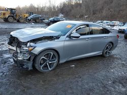 Salvage cars for sale from Copart Marlboro, NY: 2018 Honda Accord Sport