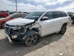 Toyota Highlander salvage cars for sale: 2016 Toyota Highlander XLE