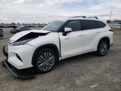 Salvage cars for sale at Sacramento, CA auction: 2020 Toyota Highlander Hybrid Platinum