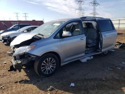 Salvage cars for sale from Copart Elgin, IL: 2019 Toyota Sienna XLE