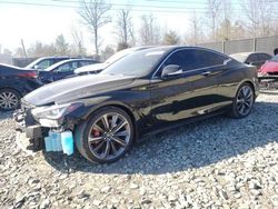 Salvage cars for sale from Copart Waldorf, MD: 2022 Infiniti Q60 RED Sport 400