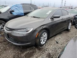 Salvage cars for sale from Copart Elgin, IL: 2015 Chrysler 200 Limited