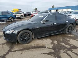 Salvage cars for sale from Copart Woodhaven, MI: 2014 Maserati Ghibli S