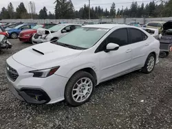 Salvage cars for sale from Copart Graham, WA: 2022 Subaru WRX