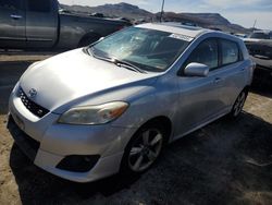 Salvage cars for sale from Copart North Las Vegas, NV: 2009 Toyota Corolla Matrix S