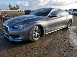 Salvage cars for sale from Copart San Diego, CA: 2018 Infiniti Q60 Pure