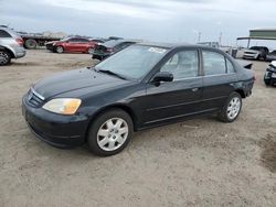 Salvage cars for sale at Houston, TX auction: 2001 Honda Civic EX