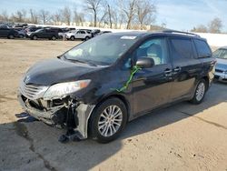 Salvage cars for sale from Copart Bridgeton, MO: 2015 Toyota Sienna XLE