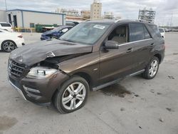 Mercedes-Benz M-Class salvage cars for sale: 2012 Mercedes-Benz ML 350 Bluetec