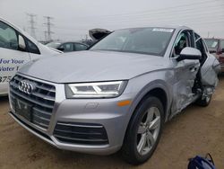 Salvage cars for sale at Elgin, IL auction: 2018 Audi Q5 Premium Plus