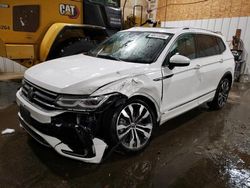 Volkswagen salvage cars for sale: 2022 Volkswagen Tiguan SEL R-Line