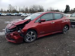 Nissan Leaf salvage cars for sale: 2019 Nissan Leaf S