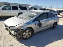 Salvage cars for sale at Haslet, TX auction: 2013 Honda Civic LX