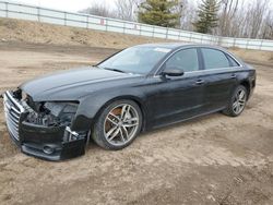 Salvage cars for sale from Copart Davison, MI: 2016 Audi A8 L Quattro