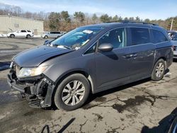 Salvage cars for sale at Exeter, RI auction: 2015 Honda Odyssey EXL