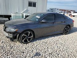 Salvage cars for sale at New Braunfels, TX auction: 2019 Honda Accord Sport