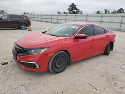Salvage cars for sale from Copart Houston, TX: 2021 Honda Civic LX