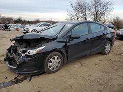 Chevrolet Cruze LS salvage cars for sale: 2018 Chevrolet Cruze LS