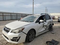 Salvage cars for sale from Copart Temple, TX: 2015 Subaru Impreza Sport Limited