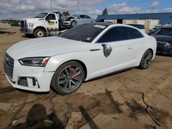 Salvage cars for sale from Copart Woodhaven, MI: 2018 Audi S5 Premium Plus