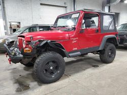 Jeep salvage cars for sale: 2000 Jeep Wrangler / TJ Sport