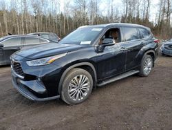 Toyota salvage cars for sale: 2022 Toyota Highlander Platinum