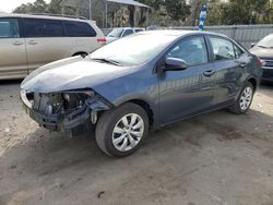 Salvage cars for sale from Copart Savannah, GA: 2016 Toyota Corolla L