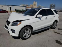 Salvage cars for sale at New Orleans, LA auction: 2015 Mercedes-Benz ML 350