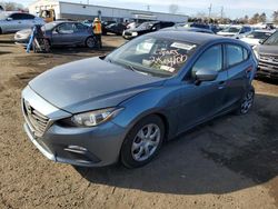 Salvage cars for sale at New Britain, CT auction: 2016 Mazda 3 Sport