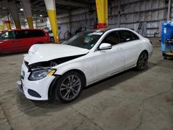 Salvage cars for sale from Copart Woodburn, OR: 2016 Mercedes-Benz C300