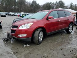 Salvage cars for sale from Copart Mendon, MA: 2012 Chevrolet Traverse LT