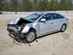 Salvage cars for sale at Gainesville, GA auction: 2016 Hyundai Sonata Hybrid