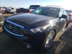 Salvage cars for sale at Elgin, IL auction: 2014 Infiniti QX70