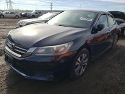 Salvage cars for sale at Elgin, IL auction: 2013 Honda Accord LX