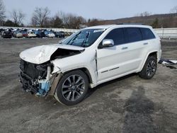 Salvage cars for sale at Grantville, PA auction: 2017 Jeep Grand Cherokee Overland