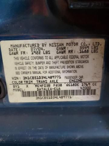 2004 Nissan Sentra 1.8