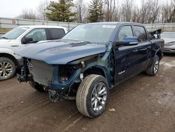 Salvage cars for sale from Copart Davison, MI: 2022 Dodge 1500 Laramie