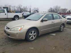 Salvage cars for sale from Copart Baltimore, MD: 2003 Honda Accord EX