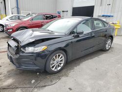 Salvage cars for sale at Savannah, GA auction: 2017 Ford Fusion SE