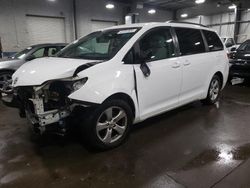 Salvage cars for sale from Copart Ham Lake, MN: 2013 Toyota Sienna LE