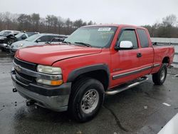 Salvage trucks for sale at Exeter, RI auction: 2002 Chevrolet Silverado K2500 Heavy Duty