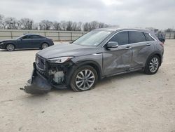 Salvage cars for sale at New Braunfels, TX auction: 2020 Infiniti QX50 Pure