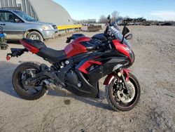 Salvage motorcycles for sale at Wichita, KS auction: 2016 Kawasaki EX650 F