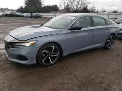 Salvage cars for sale at Finksburg, MD auction: 2022 Honda Accord Sport