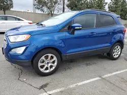 Salvage cars for sale from Copart Rancho Cucamonga, CA: 2018 Ford Ecosport SE