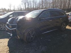 Salvage cars for sale at Waldorf, MD auction: 2019 Acura MDX Technology